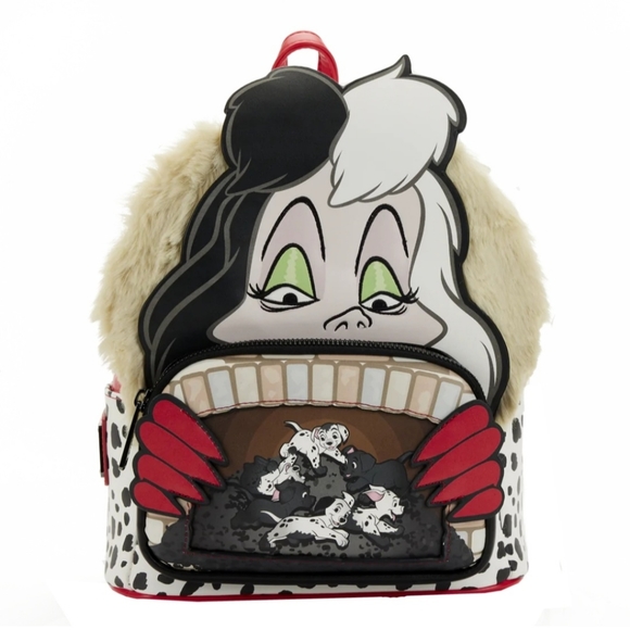 CRUELLA Villains Scene Mini Backpack-101 Dalmatians - Picture 1 of 4